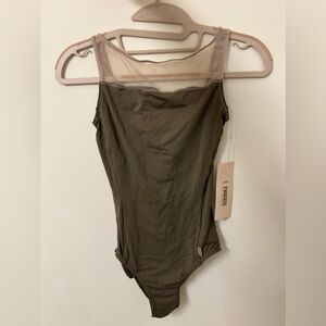 ChacottXNela Collection Khaki Leotard NWT never worn size S brand New
